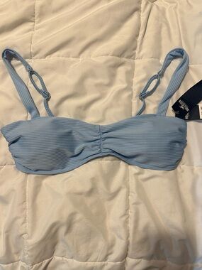 Hollister Light Blue Bikini Top with Adjustable Straps, NWT